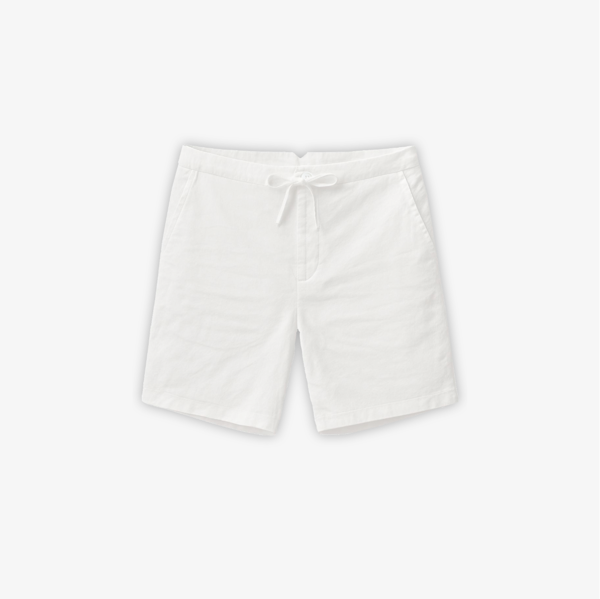 White Linen Shorts