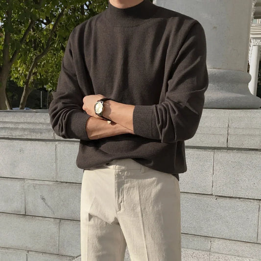 ELIO BROWN TURTLENECK