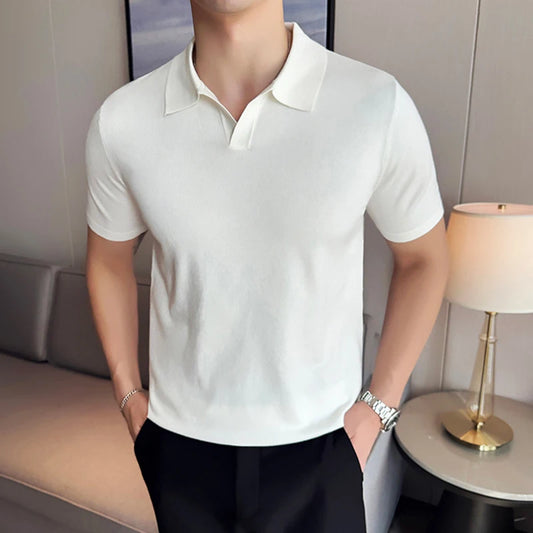 SALVATORE V-NECK POLO