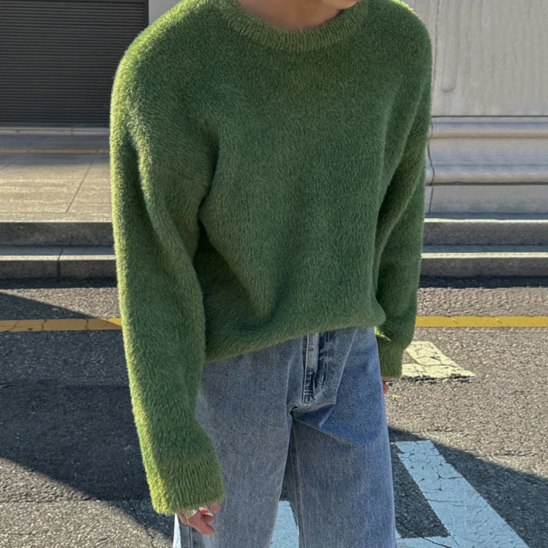 TOMMASO GREEN KNIT SWEATER