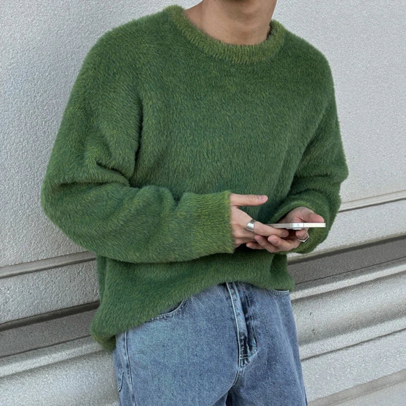 TOMMASO GREEN KNIT SWEATER