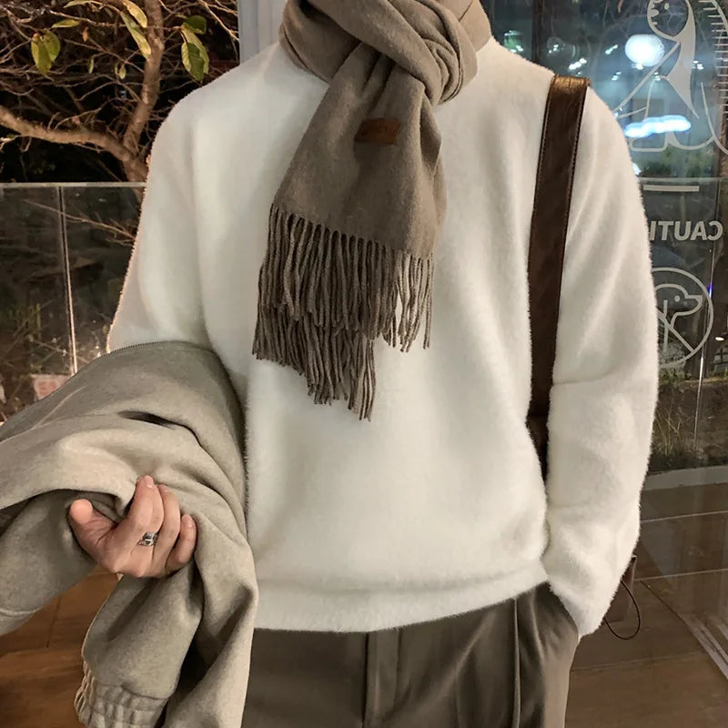 VITO BEIGE KNIT SWEATER