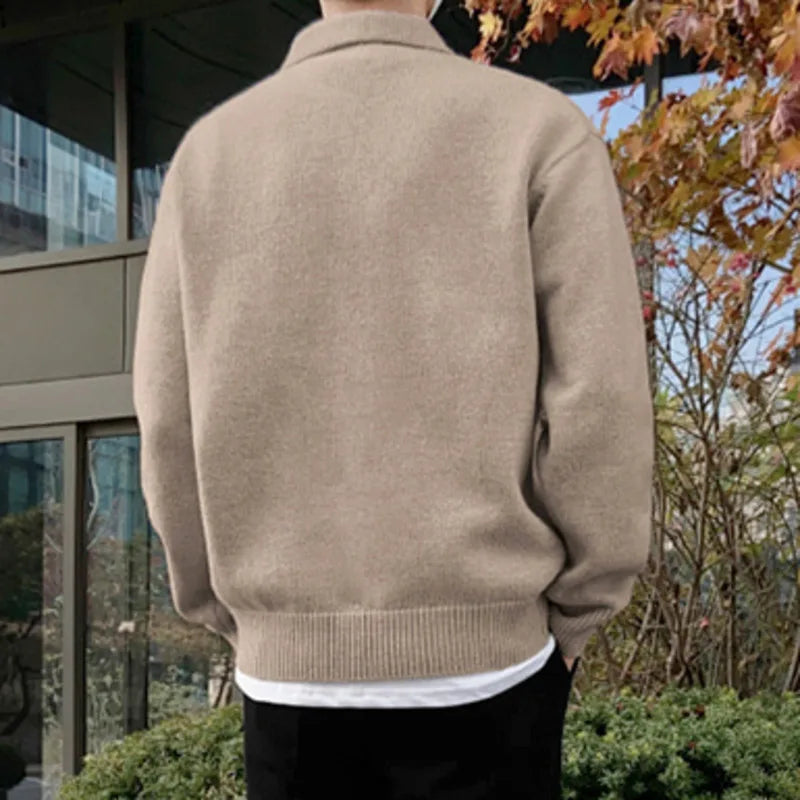 PIERRE KNIT POLO SWEATER