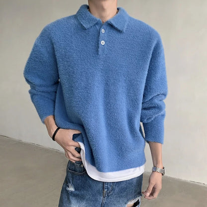 ALEX BLUE MOHAIR SWEATER