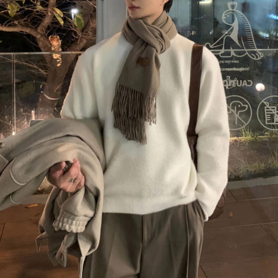 VITO BEIGE KNIT SWEATER