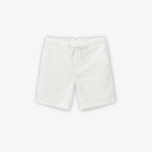 White Linen Shorts