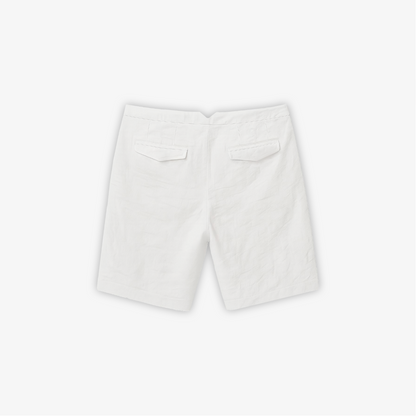 White Linen Shorts