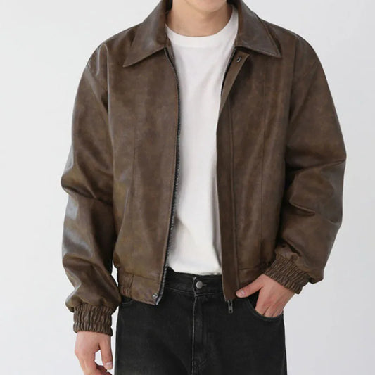 FILIPPO SHORT LEATHER JACKET